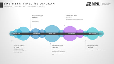 Five Phase Professional Timeline PowerPoint Template