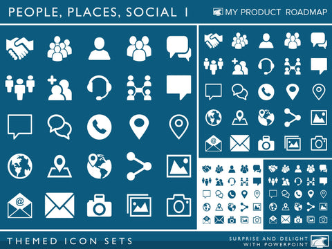 Icon Set - People, Places and Social I