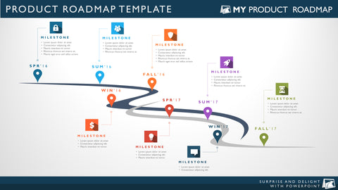 Eight Phase Software Planning Timeline Roadmap PowerPoint Diagram