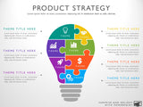 7 Segments Light Bulb Puzzle Powerpoint Template