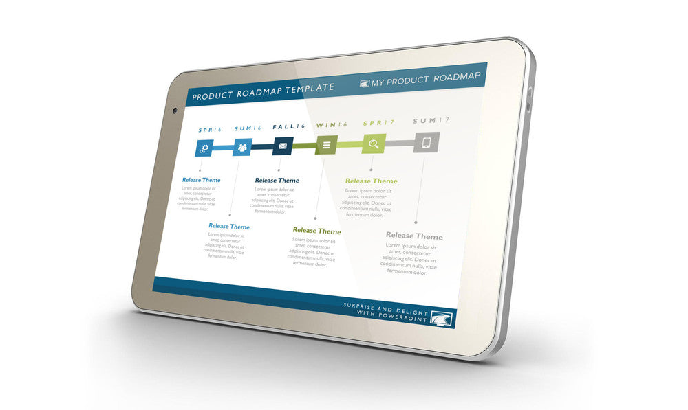 SIX PHASE PRODUCT STRATEGY TIMELINE ROADMAP PRESENTATION DIAGRAM