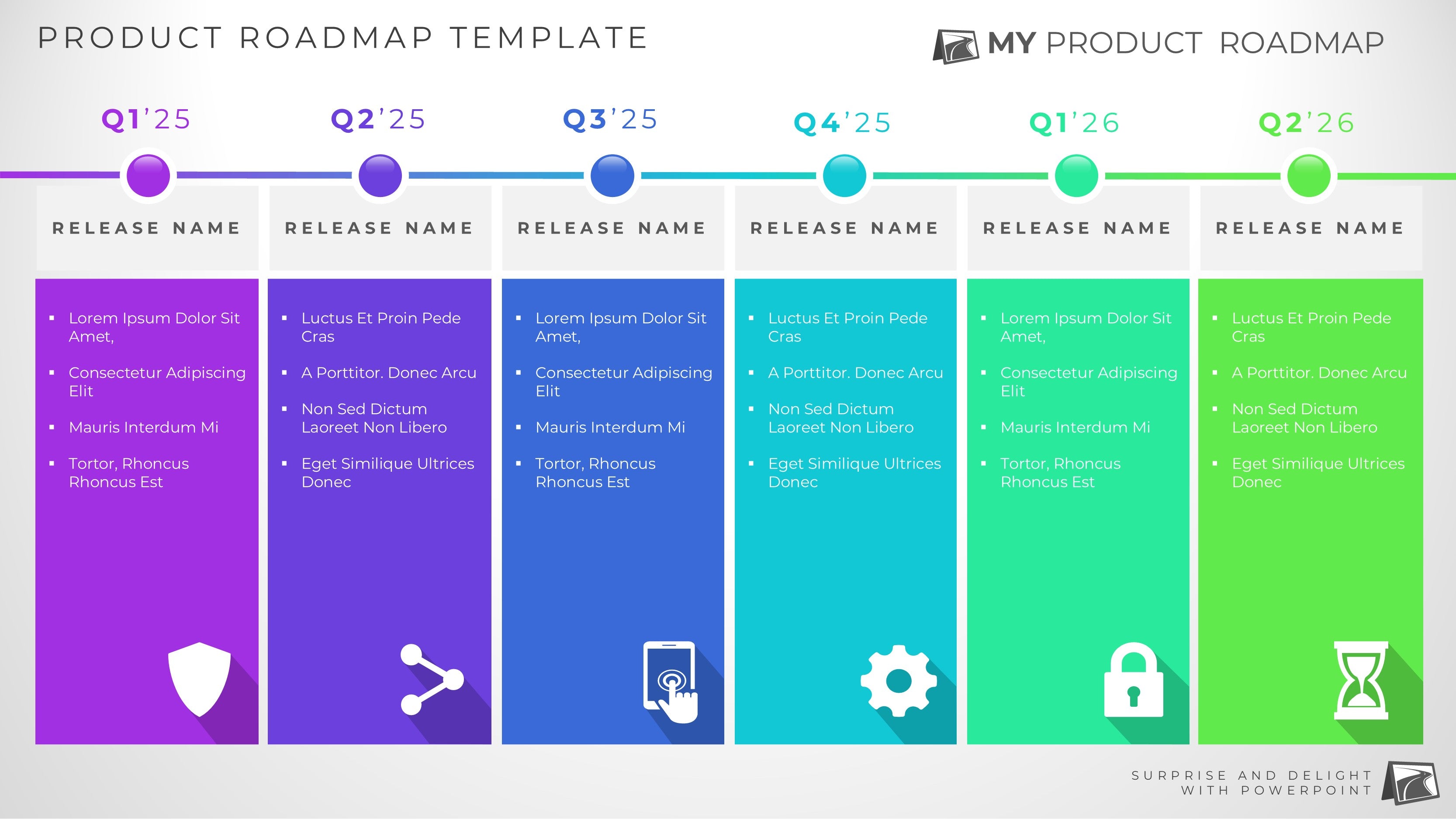 6 Phase Development Planning | Product Roadmap Templates ...