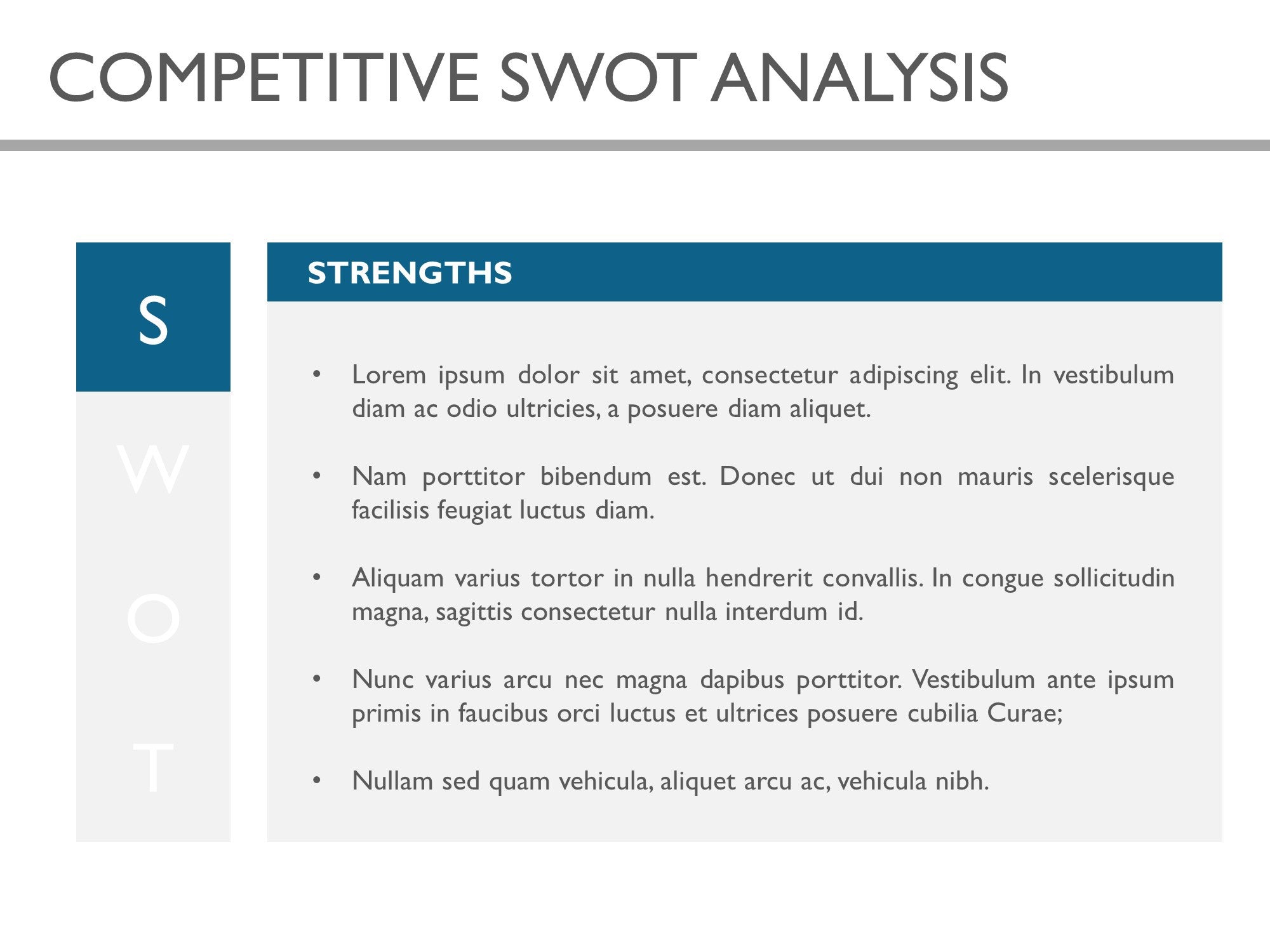Compotitors Swot 4 Part SWOT | Competitor Analysis | My Product Roadmap