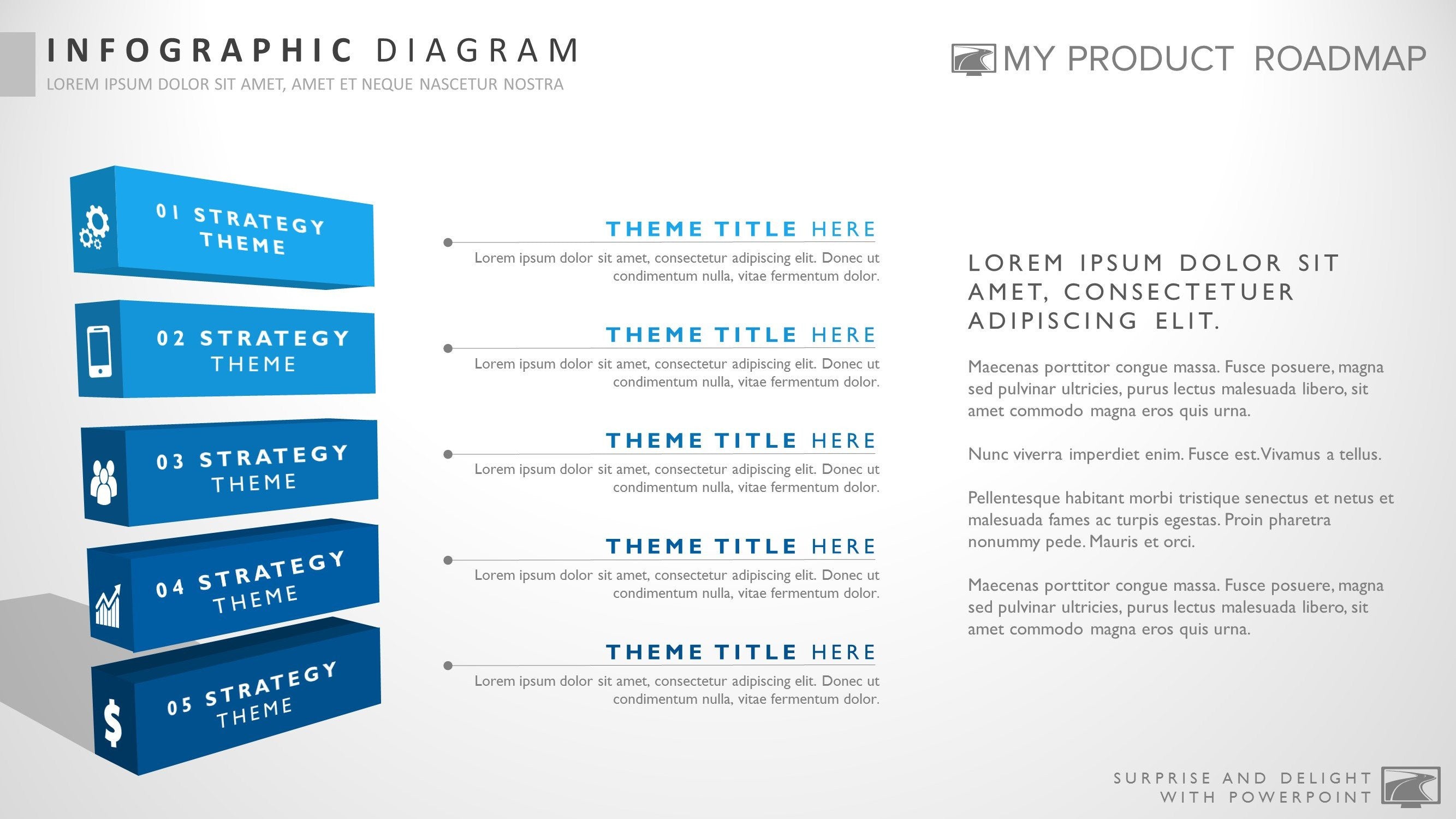 5 Stage Slide | Infographics | My Product Roadmap
