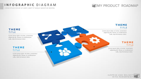 Four Stage Modern Powerpoint Strategy Infographic Presentation Template