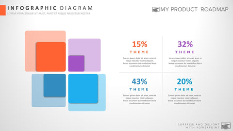 Four Stage Modern Powerpoint Strategy Infographic Theme Diagram