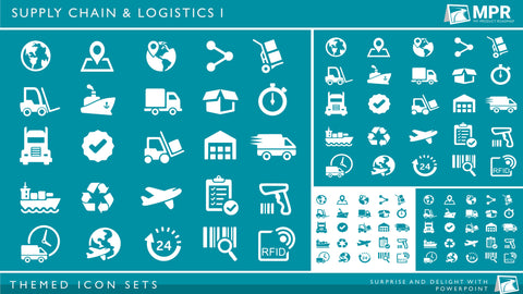 Icon Set - Supply Chain & Logistics I