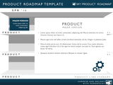 Four Phase Strategic Product Timeline Roadmap PowerPoint Diagram