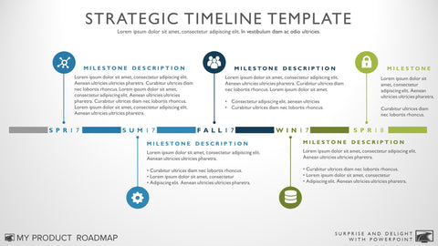 Timeline template for Powerpoint. Great project management tools to help you create a timeline to support your project plan.