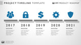 Five Phase Horizontal Timeline Template
