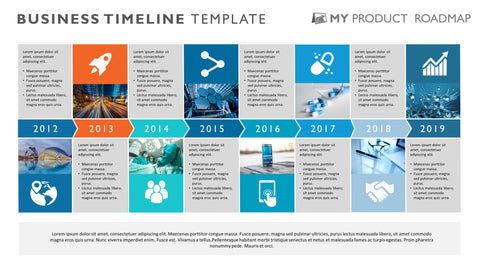 Timeline template for Powerpoint. Great project management tools to help you create a timeline to support your project plan.